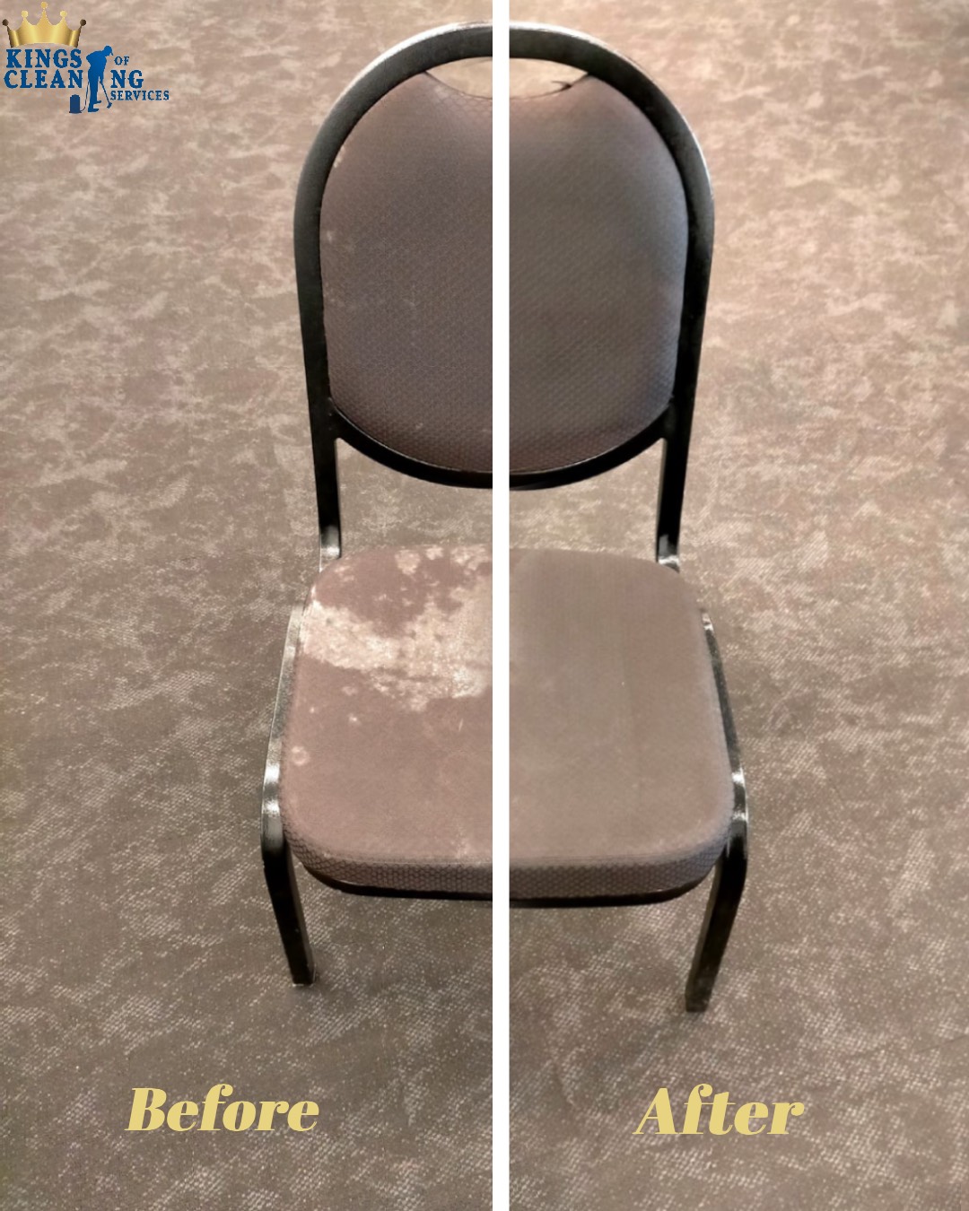 before and after chair cleaning