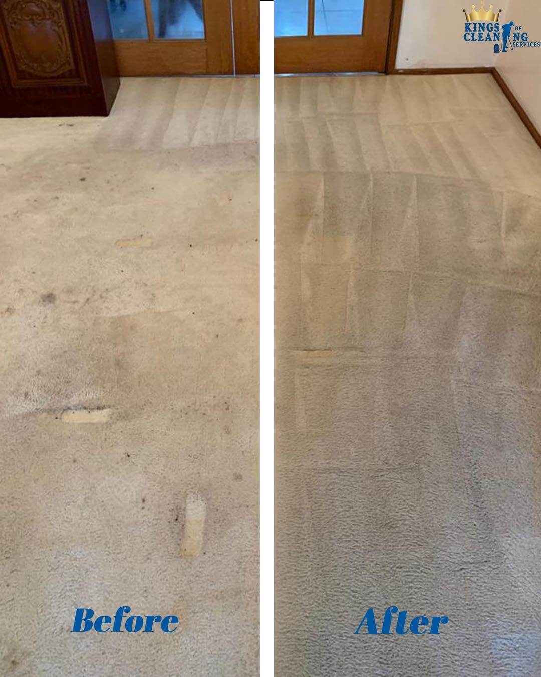 Before and After Carpet Cleaning